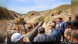 گزارش تصویری/ استاندار آذربایجان شرقی از پروژه های آبرسانی میانه بازدید کرد