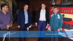 حضور میدانی شهردار در شب رگباری یکشنبه ۲۴ اردیبهشت برای هدایت اقدامات امدادی نیروهای عملیاتی