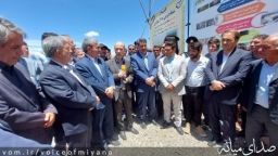 با حضور وزیر نیرو/ آب اندازی اراضی شبکه پایاب سد آیدوغموش میانه