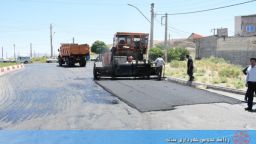 اجرای روکشی آسفالت بلوار عین القضات میانجی / تصاویر