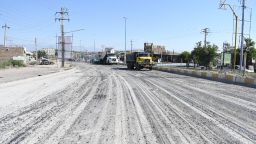 تصویر/آغاز آسفالت ریزی میدان شهید فرقانی