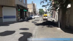 تصویر/عملیات لکه گیری و ترمیم آسفالت معابر سطح شهر