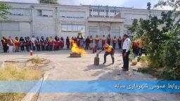 برگزاری دوره آموزش آتش نشانان داوطلب در آتش نشانی میانه