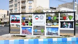 نصب المان تصویری در تقاطع نماز و ورودی خیابان خاتم الانبیا