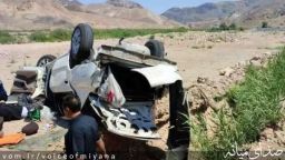 ۶ مصدوم در دو حادثه رانندگی محورهای میانه