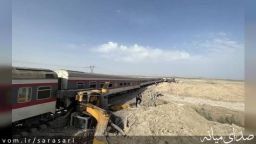 خروج قطار مسافربری تهران ارومیه از ریل در میانه