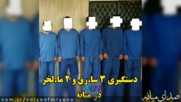 دستگیری ۳سارق و ۲مالخر و کشف ۸ فقره سرقت در شهرستان میانه