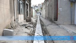 احداث آبرو کوچه شهید صفری در خیابان شهید میانجی