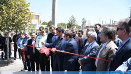 بهره برداری از طرح تثبیت لاین شمالی بلوار شهدای زینبیه در هفته دولت