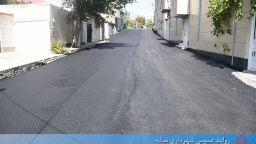 آسفالت کوچه شهید نوراییان در کوی فرهنگیان