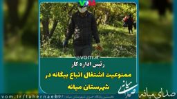 ممنوعیت اشتغال اتباع بیگانه در شهرستان میانه