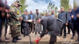 کلنگ زنی مجتمع خدماتی رفاهی گوو بخش کاغذکنان