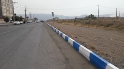 رنگ آمیزی جدوال خیابان اندیشه جنوبی و پاسداران