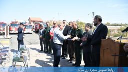 برگزاری مراسم روز ملی آتش نشانی و ایمنی در میانه
