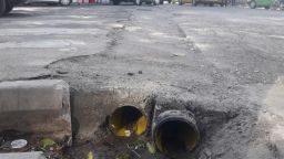 اصلاح شبکه هدایت آب های سطحی چهارراه شهید طالقانی