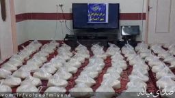 احسان برنج به نیازمندان توسط خیر کشاورز در شهرستان میانه