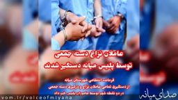 عاملان نزاع دسته جمعی توسط پلیس میانه دستگیر شدند