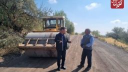 زیر سازی و آماده سازی ۲ کیلومتر از راه روستای نودوزق برای آسفالت در حال اجراست