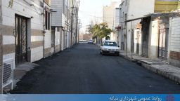 آسفالت کوچه شهید محمدی واقع در خیابان شهید حمید اللهیاری