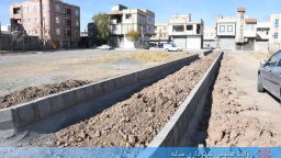 آماده سازی فضای سبز کوی بازارچه شهرک اندیشه برای کاشت