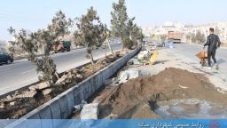 اصلاح جداول میانی بلوار شهدای زینبیه