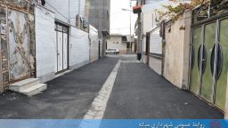 آسفالت بن بست شهید اردبیلی در کمربندی جنوبی