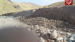 وضع نامناسب جاده در روستای احمدآباد گروس