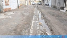 اجرای آبرو انتهای کوچه بهار سوم در کوی شهرداری