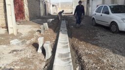 اجرای آبرو کوچه سعادت در خیابان ورزشگاه شهید سرانجام