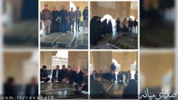 غبار روبی مزار مطهر شهدای گمنام میانه با حضور روسای دانشگاههای شهرستان