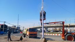 نصب المان نوری(سان لایت ) در بلوار شهدای زینبیه