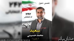 مهندس سعید محمدحسینی(مترو) کد انتخاباتی  (۲۴۲)