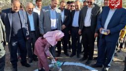 کلنگ احداث مدرسه خیرساز روستای مهماندوست بخش ترکمانچای زده شد