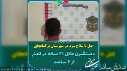 قتل با سلاح سرد در شهرستان ترکمانچای توسط قاتل ۲۱ ساله