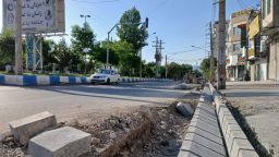 اجرای آبرو انتهای خیابان امام خمینی