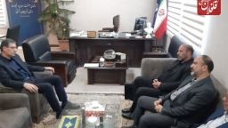 دیدار فرماندار میانه با مدیرکل صمت آذربایجان شرقی در خصوص طرح توسعه شرکت فولاد