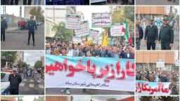 برگزاری مراسم باشکوه راهپیمایی یوم ا… ۱۳ آبان و روز دانش آموز در میانه