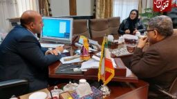 دیدار قصه گوی برتر کشوری با فرماندار میانه