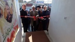 آیین افتتاح دفتر ستاد توسعه و بازسازی عتبات عالیات شهر ترک بخش کندوان میانه
