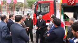 تجهیز ناوگان آتش‌نشانی میانه با خودروی نیمه‌سنگین ۴۰ میلیاردی