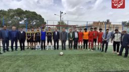 زمین چمن مصنوعی خیرساز هنرستان شهید غفور رئیسی افتتاح شد