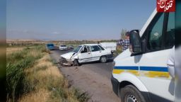 یک کشته و ۴ مصدوم در اثر تصادف دو پراید در شهرستان میانه