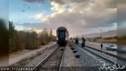  تلفات سنگین گوسفندان در حادثه برخورد قطار مسافربری تهران-تبریز در میانه