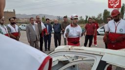 بازدید فرماندار ویژه میانه از برگزاری دوره تخصصی امداد جاده ای هلال احمر