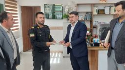 به مناسبت هفته نیروی انتظامی دیدار بخشدار کندوان با نیروهای انتظامی بخش