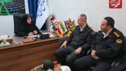 دیدار فرمانده انتظامی میانه و جانشین پلیس‌راه استان با نماینده مردم در مجلس شورای اسلامی