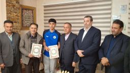 تجلیل فرماندار ویژه میانه از “حسن فلاحی راد”مربی تیم ملی و “رادین زینالی”مدال آور تکواندو کشور