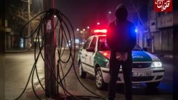 پایان شب‌گردی سارق سیم و کابل برق در میانه