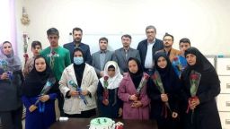 حضور بخشدار کندوان در مدرسه استثنایی نشاط بمناسبت ۱۲ آذر روز جهانی افراد دارای معلولیت