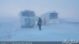 اتوبان پیامبر اعظم (ص) بسته شد/ تردد از جاده قدیم میانه با رعایت احتیاط